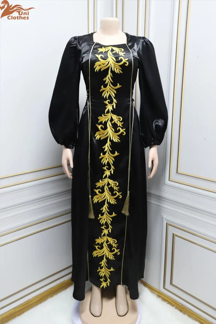Abayas For Women Dubai Luxury 2024 African Muslim Fashion embroidery drawstring women's abaya abaya women muslim dress Z006