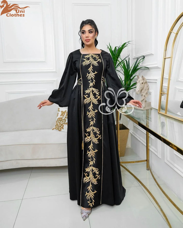 Abayas For Women Dubai Luxury 2024 African Muslim Fashion embroidery drawstring women's abaya abaya women muslim dress Z006