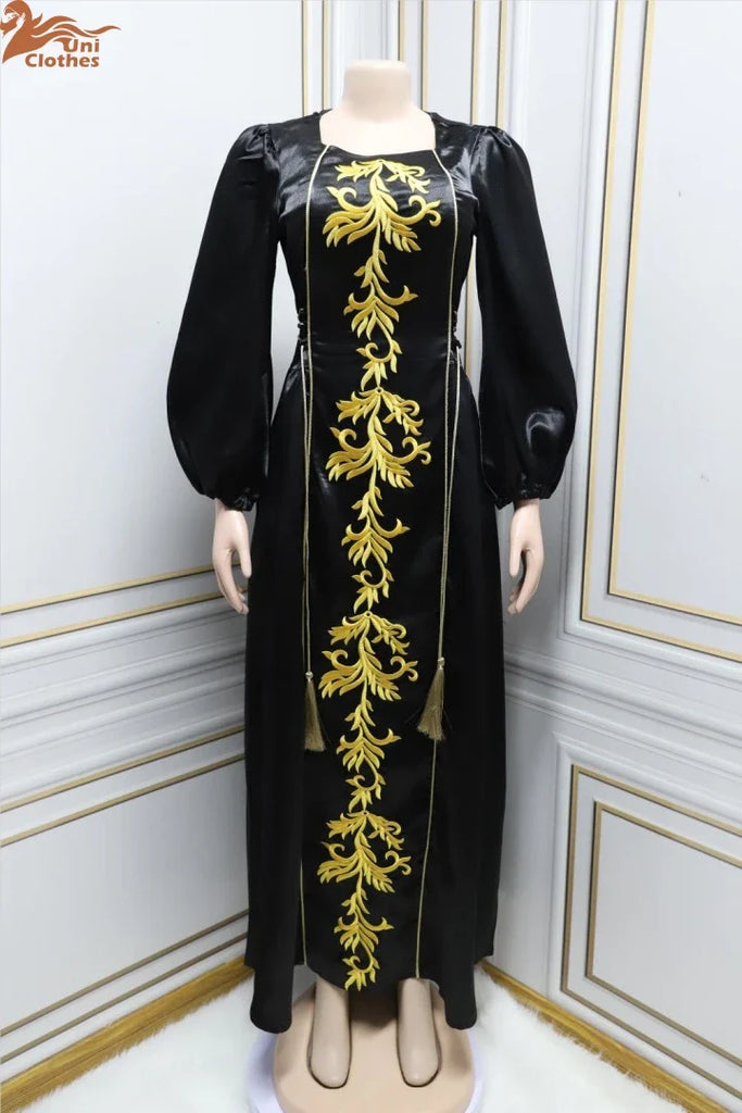 Abayas For Women Dubai Luxury 2024 African Muslim Fashion embroidery drawstring women's abaya abaya women muslim dress Z006