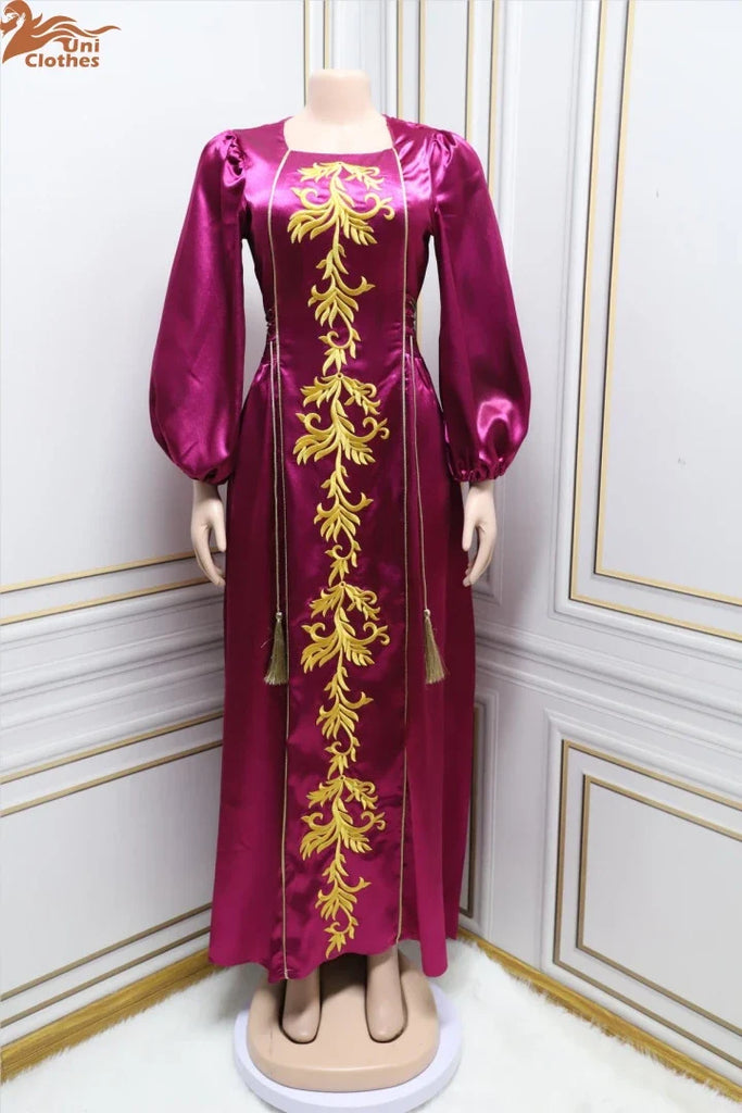 Abayas For Women Dubai Luxury 2024 African Muslim Fashion embroidery drawstring women's abaya abaya women muslim dress Z006